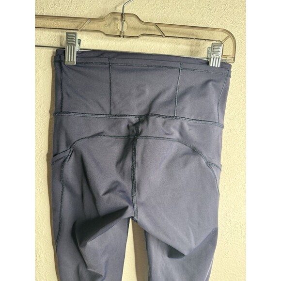 Lululemon Women's Fast Crop Leggings with Pockets Free Navy Size 2 - Picture 8 of 11